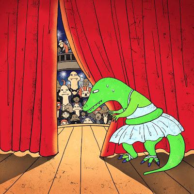 Dinosaurios en la ciudad por Jay Eunji Lee