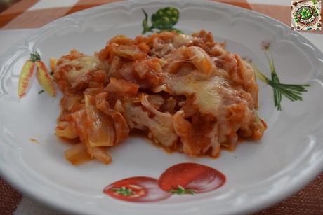 repollo con tomate y queso Repollo con Tomate y Queso