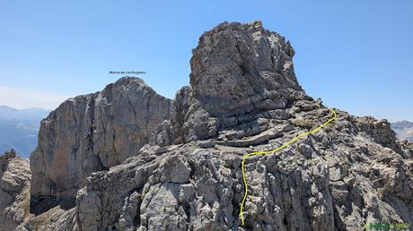 Saliendo de las Picas del Jierru hacia la Morra de Lechugales