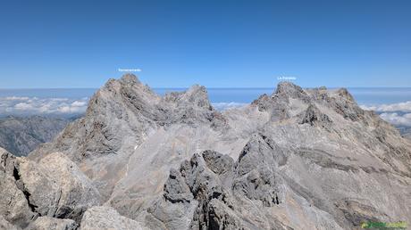 Vista del Torrecerredo y la Párdida desde el Tesorero