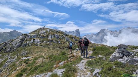 Llegando a Peña Maín