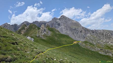El PICO FARIÑENTU desde TUIZA DE ARRIBA, Lena Camino al Alto la Chera