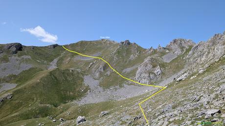 El PICO FARIÑENTU desde TUIZA DE ARRIBA, Lena Camino al Prau Albo