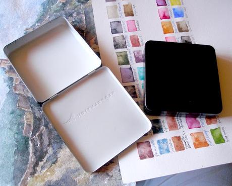 Haciendo en casa cajas y paletas para acuarela