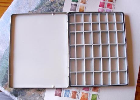 Haciendo en casa cajas y paletas para acuarela