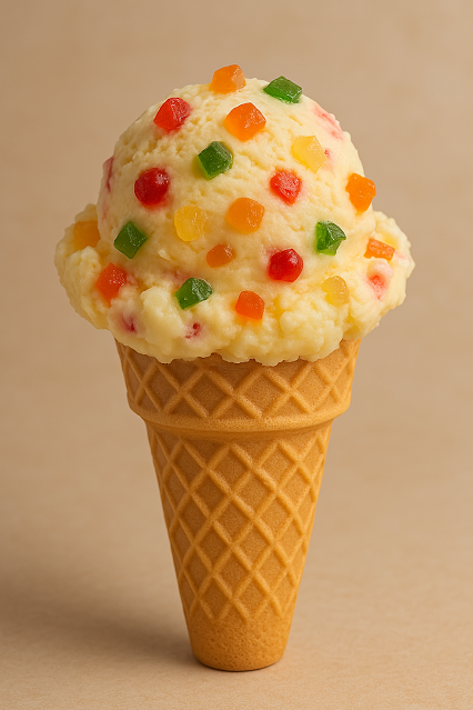 HELADO DE MIL FRUTAS AL BRANDY O TUTTI FRUTTI