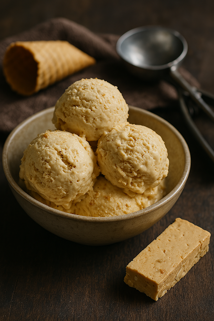 HELADO DE TURRÓN MUY CREMOSO SIN NECESIDAD DE HELADORA