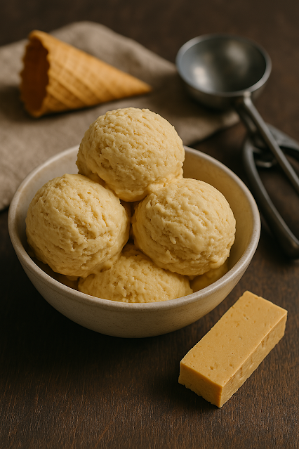 HELADO DE TURRÓN MUY CREMOSO SIN NECESIDAD DE HELADORA