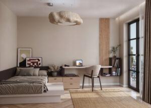 Estilo japandi para dormitorios