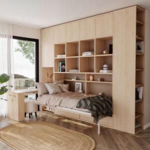 Cama abatible multifuncional