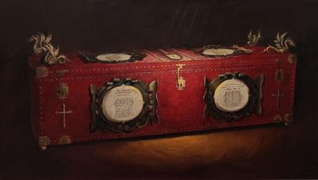 La antigua urna sepulcral de Teresa de Jesús, recuperada en la pintura