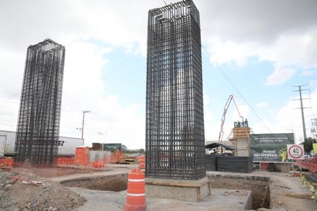 Emblemático puente vehicular en Circuito Potosí registra 40% de avance