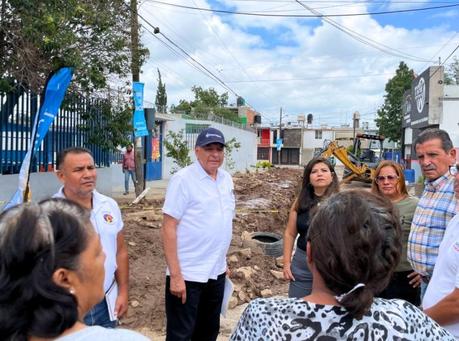 Interapas arranca sustitución de drenaje en Prados San Vicente