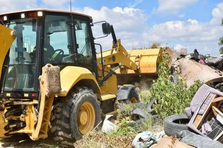Gobierno de la Capital remedia tiradero clandestino en Camino Real a Guanajuato