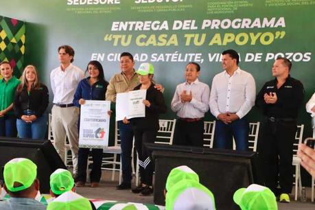 Con apoyo de Gobierno del Estado, Villa de Pozos fortalece el acceso a vivienda digna