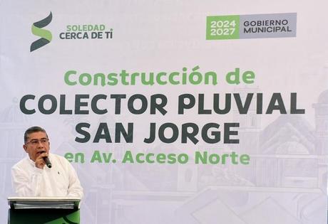 Más infraestructura hidráulica en Soledad: Alcalde Navarro Muñiz arranca otro colector pluvial