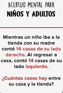 Respuesta al Acertijo del niño y las casas Respuesta al Acertijo del niño y las casas