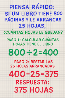 Aquí la respuesta al Acertijo de las hojas del libro 🙂👇 Aquí la respuesta al Acertijo de las hojas del libro 🙂👇