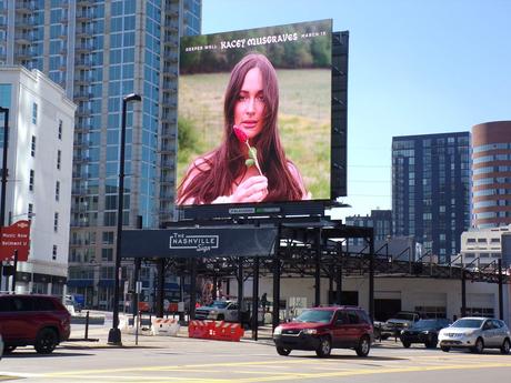 Digital Billboard Advertising Kacey Musgraves' Album in Nashville