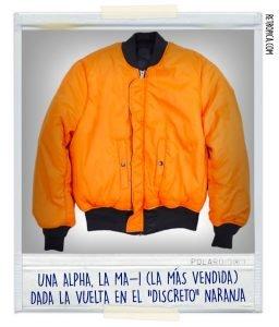 6 marcas de ropa «malotil» de los 90s y 00s que SI se venden en 2016 Alpha Industries Naranja