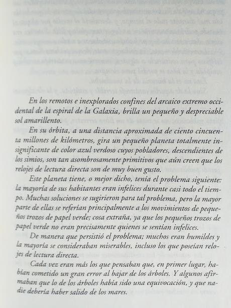 Guía del autoestopista galáctico, de Douglas Adams Guía del autoestopista galáctico, de Douglas Adams