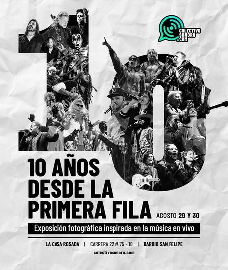 Colectivo Sonoro celebrará su décimo aniversario con la exposición fotográfica ’10 años desde la primera fila’