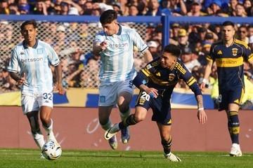 Boca y Racing empatan 1-1 en un clásico vibrante en La Bombonera
