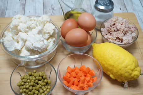 Ensaladilla rusa sin patata ( con coliflor)