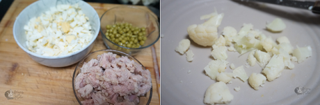 Ensaladilla rusa sin patata ( con coliflor)