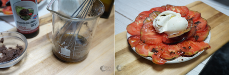 Ensalada de tomate con burrata