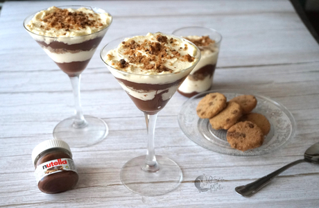 Copas de mascarpone y Nutella