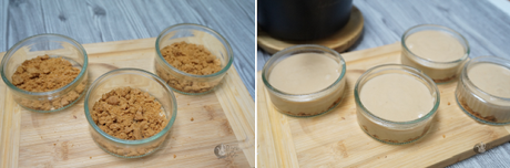 Vasitos de crema con galletas Lotus