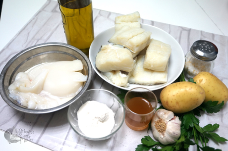 Bacalao en salsa con sepia Bacalao en salsa con sepia