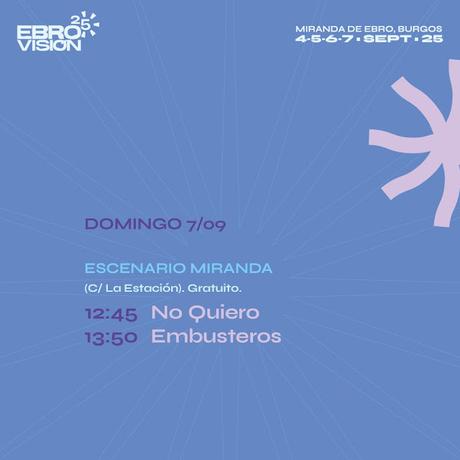 Horarios del Ebrovisión 2025 en Miranda de Ebro