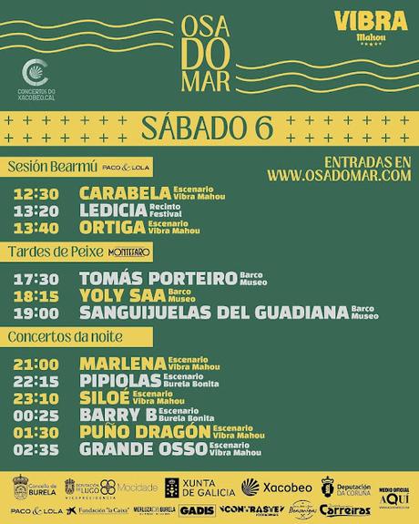 Horarios del Osa do Mar 2025 en Burela Horarios del Osa do Mar 2025 en Burela