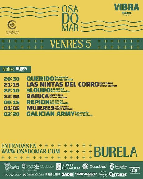 Horarios del Osa do Mar 2025 en Burela Horarios del Osa do Mar 2025 en Burela