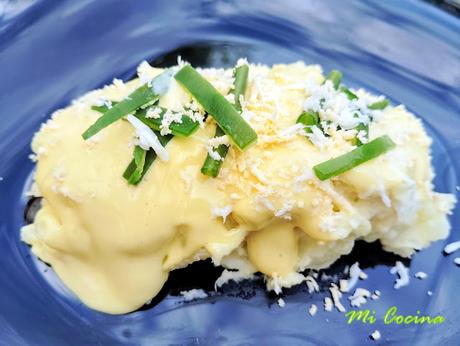ENSALADILLA MALAGUEÑA DE MERLUZA Y PATATAS CON HABICHUELAS VERDES.