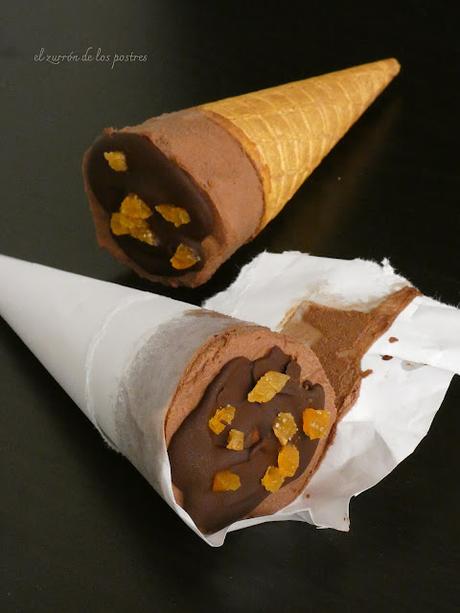 Cornetos de Chocolate y Naranja