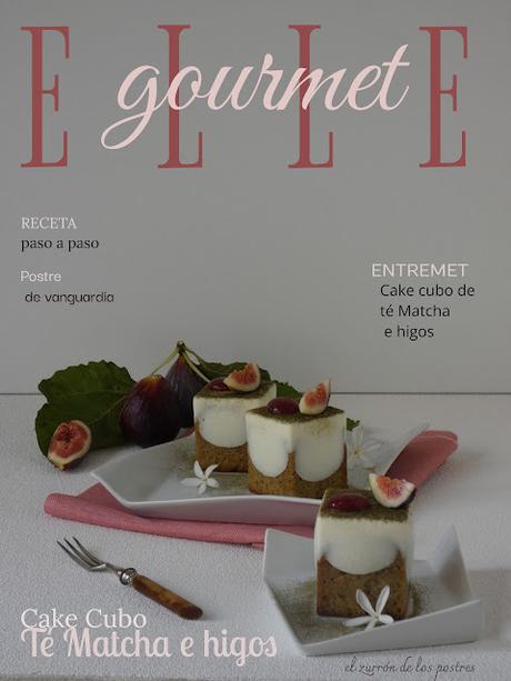 Cake Cubo Té Matcha e Higos Cake Cubo Té Matcha e Higos
