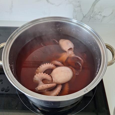 Pulpo de ración a la plancha con arroz basmati Pulpo de ración a la plancha con arroz basmati