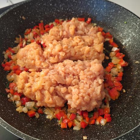 Empanadillas de pollo y verduras en airfryer