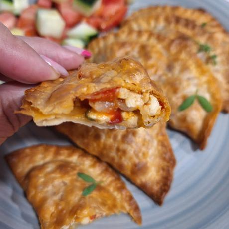 Empanadillas de pollo y verduras en airfryer