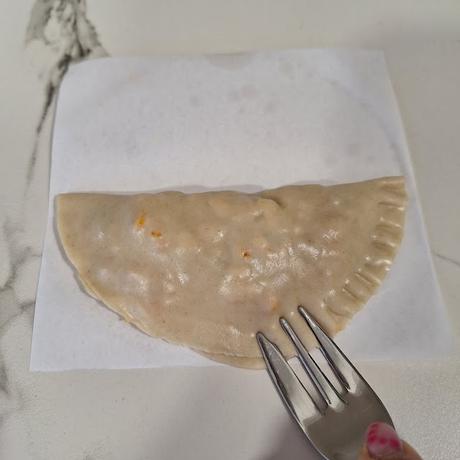 Empanadillas de pollo y verduras en airfryer