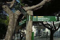 Señalización de la ruta Señalización de la ruta en Llafranc (Palafrugell)