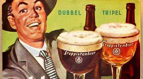 Cartel vintage de cerveza Westmalle