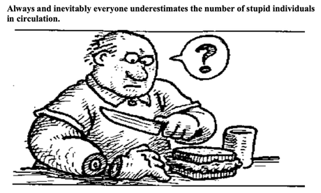 Las leyes fundamentales de la estupidez humana según Carlo M. Cipolla Las leyes fundamentales de la estupidez humana según Carlo M. Cipolla