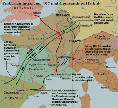 ¿DE REHÉN A SALVADOR? CRONOLOGÍA DEL ASCENSO Y CAIDA DE FLAVIO AECIO, EL ULTIMO ROMANO.