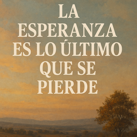 LA ESPERANZA ES LO ÚLTIMO QUE SE PIERDE