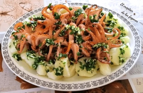 PULPITOS CON PATATAS COCIDAS Y ACEITE DE AJO Y PEREJIL PULPITOS CON PATATAS COCIDAS Y ACEITE DE AJO Y PEREJIL