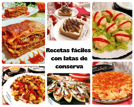 RECETAS CON LATAS DE CONSERVA FÁCILES Y DELICIOSAS